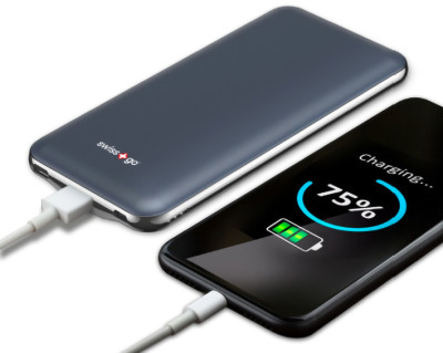 Powerbank ultrasottile 10200 mAh Blu cobalto
