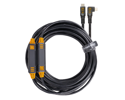 Cavo da USB-C a USB-C angolare destro 9,4m - Nero