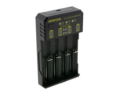 USB charger per batterie AAA, AA, CR123A, 14500, 16340, 18650, 22650, 26650