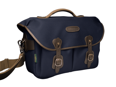 Borsa Hadley One Tela Blu Navy/Bordi Cuoio cioccolato