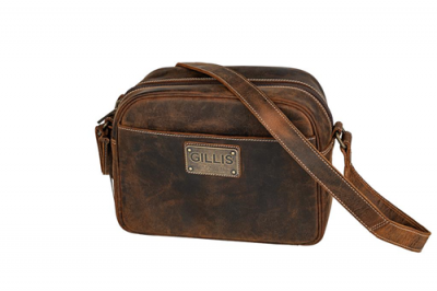 GILLIS TRAFALGAR COMPACT 7734G BORSA IN PELLE MARRONE VINTAGE