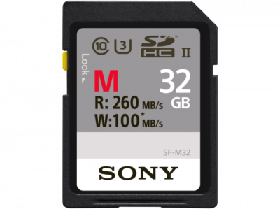 SDHC 32GB SERIE M UHS-II CL10 U3 Lettura 260MB/s - Scrittura 100MB/s