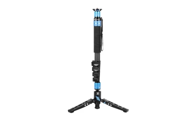 Monopiede P-325FL VIDEO Carbonio 170CM 5 sezioni FLIP LOCK con Base Video