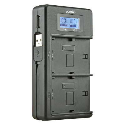 Doppio carica batterie NP-FW50 con funzione powerbank