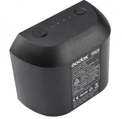 WB26 Batteria Ricaricabile agli Ioni di Litio per Flash AD600Pro