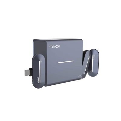 P2T Microfono Wireless Omnidirezionale USB C - 2 Trasm.