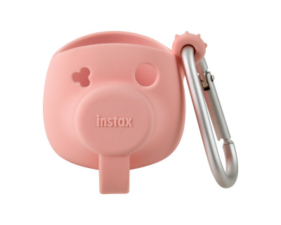 Custodia in silicone rosa per instax Pal