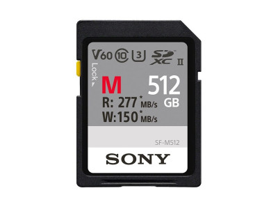 SDXC 512GB SERIE M UHS-II U3 V60 Lettura 277MB/s - Scrittura 150MB/s