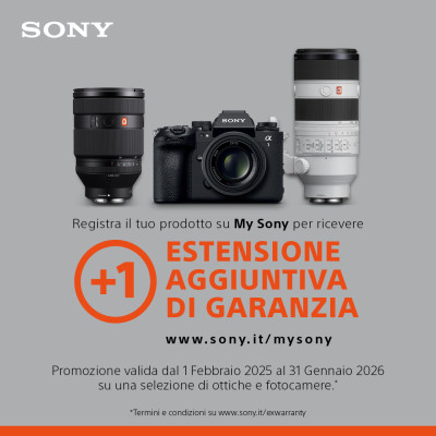 Immagine della promozione Estensione di garanzia Sony omaggio