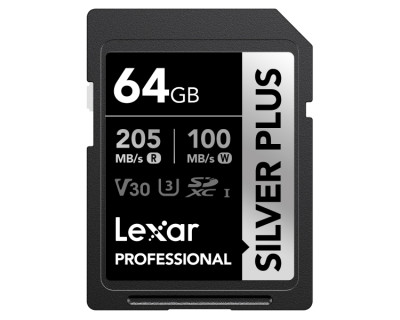 64GB Pro Silver Plus SDXC UHS-I V30
