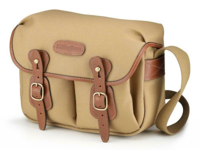Hadley Small Tela Khaki/Bordi Cuoio marrone chiaro + finiture ottone