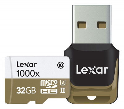 Professional 32GB 1000x microSDHC/microSDXC UHS-II