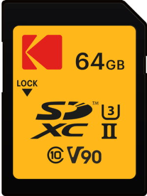 SD 64GB 300MB/270MB UHS-II U3 V90 4K/8K Ultra Pro Performance