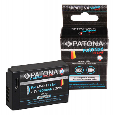 Batteria Platinum LP-E17 con porta USB-C