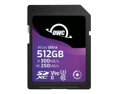 512GB Atlas Ultra SDXC UHS-II V90 R300 MB/s W250 MB/s