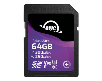 64GB Atlas Ultra SDXC UHS-II V90 R300 MB/s W250 MB/s