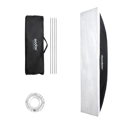 Softbox 35x160cm rettangolare strip con attacco bowens per flash da studio
