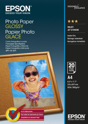 Carta fotografica lucida A4 200g - 20 fogli