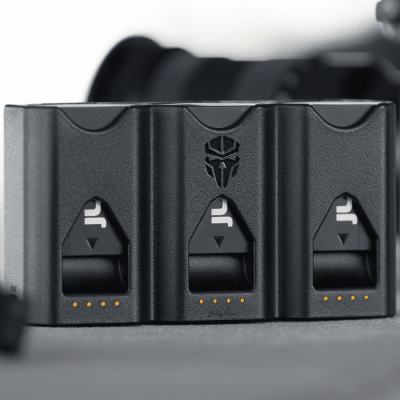 Caricabatterie Pr1me Tri-Charge per Fujifilm NP-W235