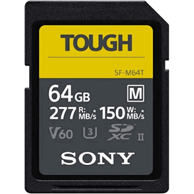 SDXC 64GB M TOUGH UHS-II U3 V60 Lettura 277MB/s Scrittura 150MB/s