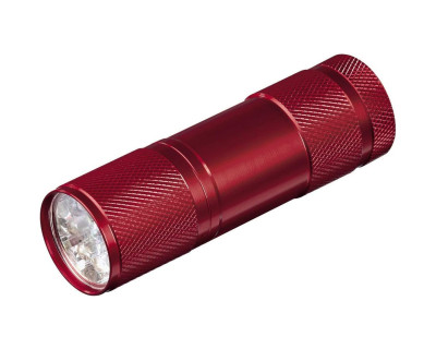 Torcia LED tascabile in alluminio - Rossa