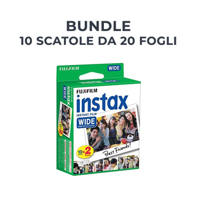 10x INSTAX WIDE FILM 20 fogli