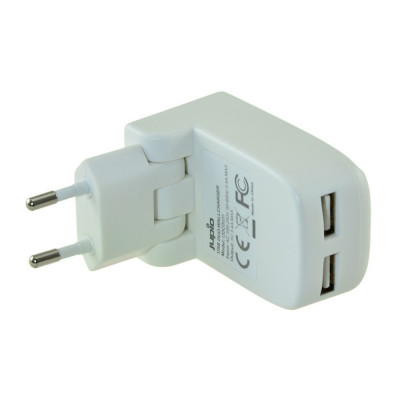 trasformatore 2xusb da muro 17w